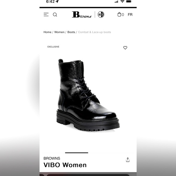 Browns Vibo Combat Boots - Picture 1 of 8